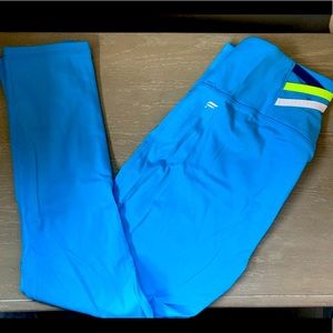 Fabletics Motion 365 Aqua Blue Capri Leggings